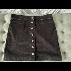 Wilfred Black Corduroy Skirt - Size 10